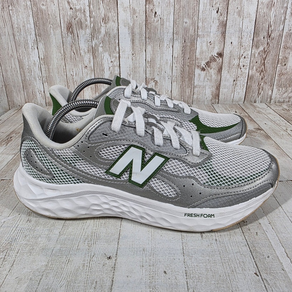 New Balance Fresh Foam Arishi v4 Silver Green Running Shoes WARISTA4 Womens 11
